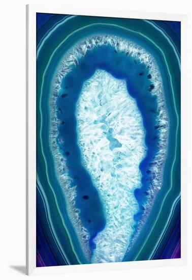 So Pure Collection - Blue Agate Slice-Philippe Hugonnard-Framed Photographic Print