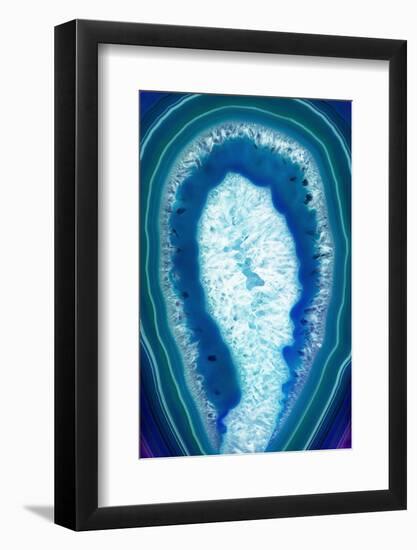 So Pure Collection - Blue Agate Slice-Philippe Hugonnard-Framed Photographic Print