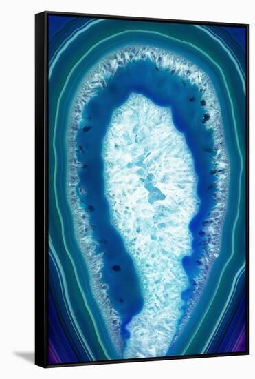 So Pure Collection - Blue Agate Slice-Philippe Hugonnard-Framed Stretched Canvas