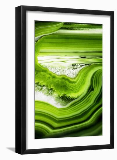 So Pure Collection - Close-up of Green Agate-Philippe Hugonnard-Framed Photographic Print