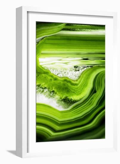 So Pure Collection - Close-up of Green Agate-Philippe Hugonnard-Framed Photographic Print