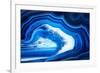 So Pure Collection - Slice of Blue Agate-Philippe Hugonnard-Framed Photographic Print