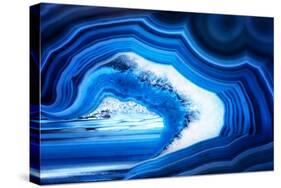 So Pure Collection - Slice of Blue Agate-Philippe Hugonnard-Stretched Canvas