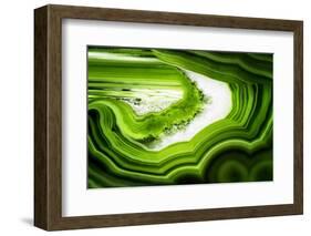 So Pure Collection - Slice of Green Agate-Philippe Hugonnard-Framed Photographic Print