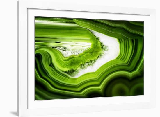 So Pure Collection - Slice of Green Agate-Philippe Hugonnard-Framed Photographic Print