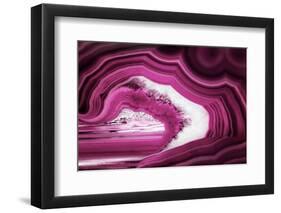 So Pure Collection - Slice of Pink Agate-Philippe Hugonnard-Framed Photographic Print