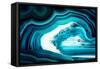 So Pure Collection - Slice of Turquoise Agate-Philippe Hugonnard-Framed Stretched Canvas