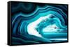 So Pure Collection - Slice of Turquoise Agate-Philippe Hugonnard-Framed Stretched Canvas