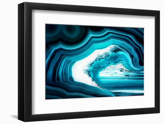 So Pure Collection - Slice of Turquoise Agate-Philippe Hugonnard-Framed Photographic Print