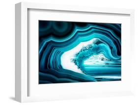 So Pure Collection - Slice of Turquoise Agate-Philippe Hugonnard-Framed Photographic Print