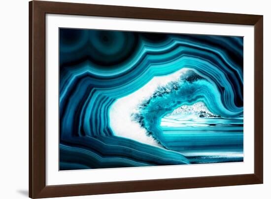 So Pure Collection - Slice of Turquoise Agate-Philippe Hugonnard-Framed Photographic Print