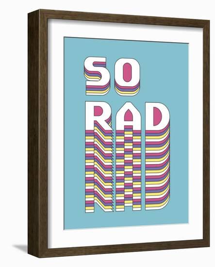 So Rad-Archie Stone-Framed Art Print