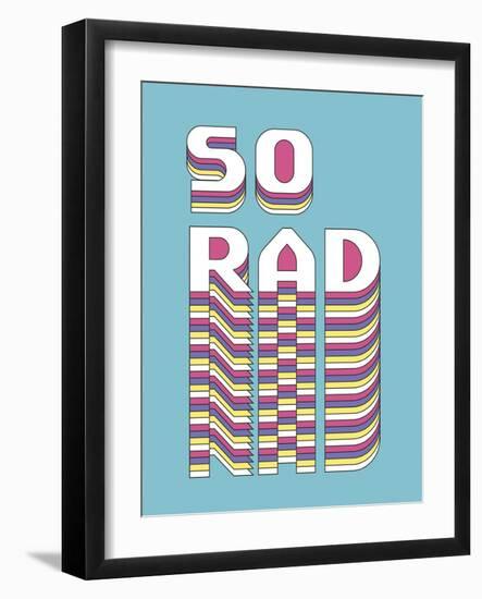 So Rad-Archie Stone-Framed Art Print