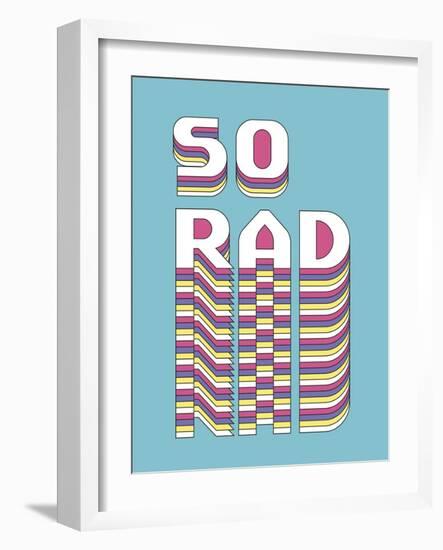 So Rad-Archie Stone-Framed Art Print