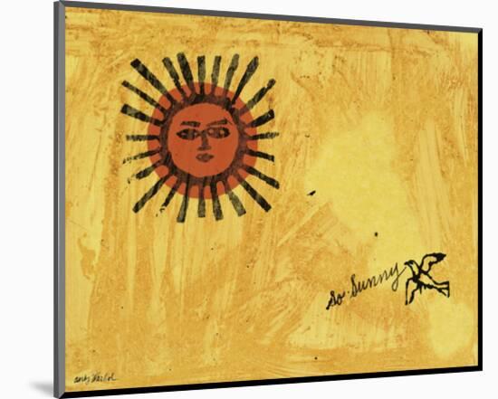 So Sunny, c. 1958-Andy Warhol-Mounted Giclee Print