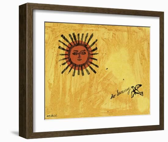 So Sunny, c. 1958-Andy Warhol-Framed Art Print