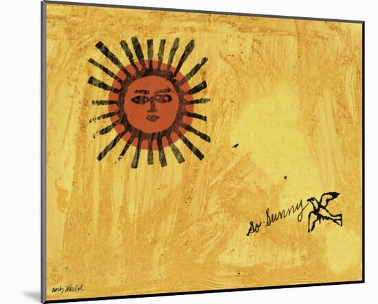 So Sunny, c. 1958-Andy Warhol-Mounted Art Print