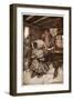 So that He Was Fain to Draw off His Forces and Take to the outside of the House-The Only Side Whic-Arthur Rackham-Framed Giclee Print