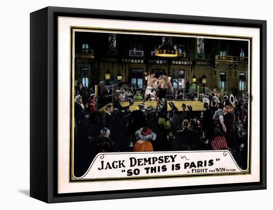 So This Is Paris, Jack Dempsey, 1924-null-Framed Stretched Canvas