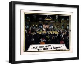 So This Is Paris, Jack Dempsey, 1924-null-Framed Art Print