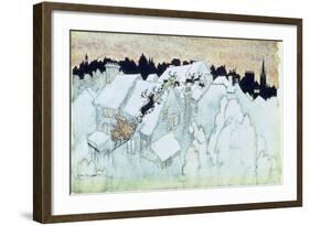 So Up to the House-Top the Coursers They Flew'-Arthur Rackham-Framed Giclee Print