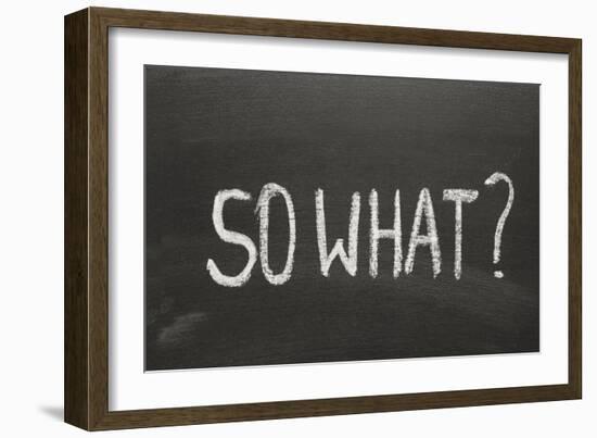 So What-Yury Zap-Framed Art Print