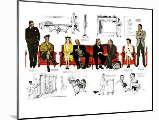 "So You Want to See the President" B, November 13,1943-Norman Rockwell-Mounted Giclee Print