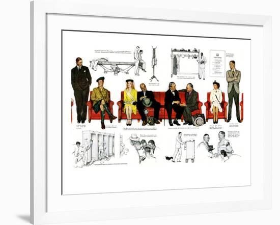 "So You Want to See the President" B, November 13,1943-Norman Rockwell-Framed Giclee Print