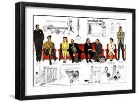 "So You Want to See the President" B, November 13,1943-Norman Rockwell-Framed Giclee Print