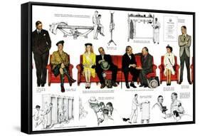 "So You Want to See the President" B, November 13,1943-Norman Rockwell-Framed Stretched Canvas