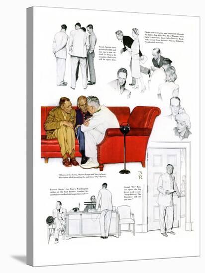 "So You Want to See the President" C, November 13,1943-Norman Rockwell-Stretched Canvas