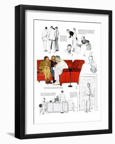 "So You Want to See the President" C, November 13,1943-Norman Rockwell-Framed Giclee Print