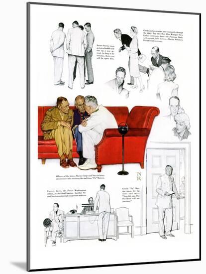 "So You Want to See the President" C, November 13,1943-Norman Rockwell-Mounted Giclee Print