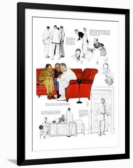 "So You Want to See the President" C, November 13,1943-Norman Rockwell-Framed Giclee Print