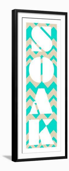 Soaking in Chevron-null-Framed Premium Giclee Print