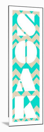 Soaking in Chevron-null-Mounted Premium Giclee Print