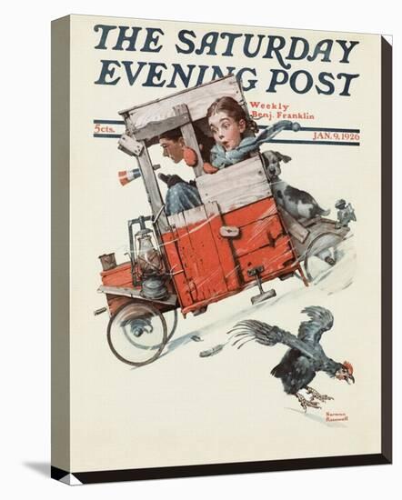 Soap Box Racer-Norman Rockwell-Stretched Canvas