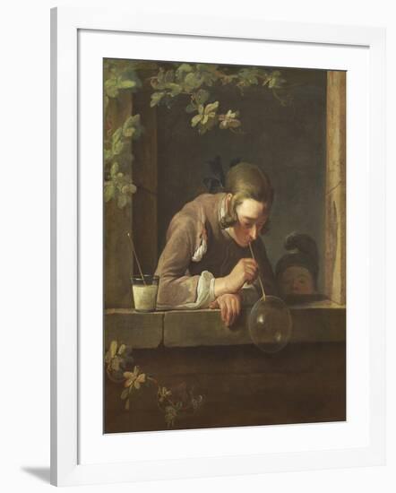 Soap Bubbles, C. 1733- 34-Jean-Baptiste Simeon Chardin-Framed Giclee Print