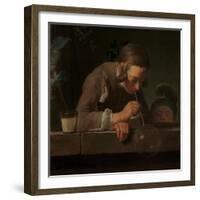 Soap Bubbles, c.1733-34-Jean-Baptiste Simeon Chardin-Framed Giclee Print