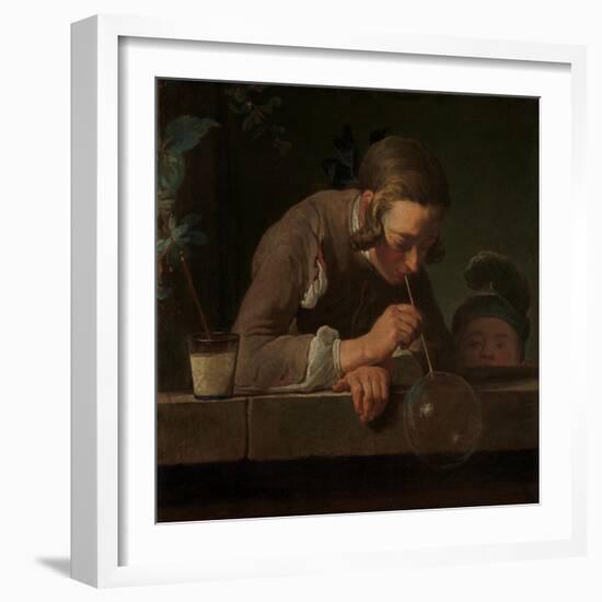 Soap Bubbles, c.1733-34-Jean-Baptiste Simeon Chardin-Framed Giclee Print