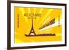Soap with Eiffel Tower-null-Framed Premium Giclee Print
