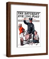 "Soapbox Wreck," Saturday Evening Post Cover, February 2, 1924-Frederic Stanley-Framed Giclee Print