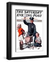 "Soapbox Wreck," Saturday Evening Post Cover, February 2, 1924-Frederic Stanley-Framed Giclee Print