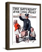 "Soapbox Wreck," Saturday Evening Post Cover, February 2, 1924-Frederic Stanley-Framed Premium Giclee Print