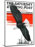 "Soaring Eagle," Saturday Evening Post Cover, March 22, 1924-Charles Bull-Mounted Giclee Print