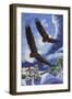 Soaring Over Cloth Mountain-Kestrel Michaud-Framed Giclee Print