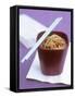 Soba Noodles with Chili and Peppers-null-Framed Stretched Canvas
