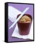 Soba Noodles with Chili and Peppers-null-Framed Stretched Canvas