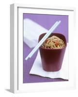 Soba Noodles with Chili and Peppers-null-Framed Photographic Print