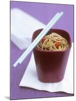 Soba Noodles with Chili and Peppers-null-Mounted Photographic Print